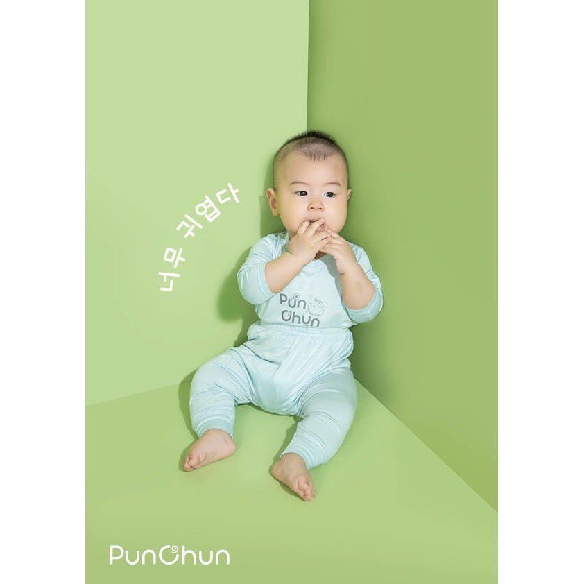 [CHÍNH HÃNG] Bộ quần áo dài tay cotton cao cấp trẻ em Punchun