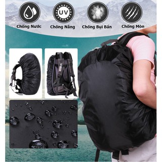 Combo 2 Túi Trùm chống mưa - Áo Trùm chống thấm nước cho ba lô 40-60lit  Cực Tiện Lợi Khi Đi Du Lịch, Đi Mưa