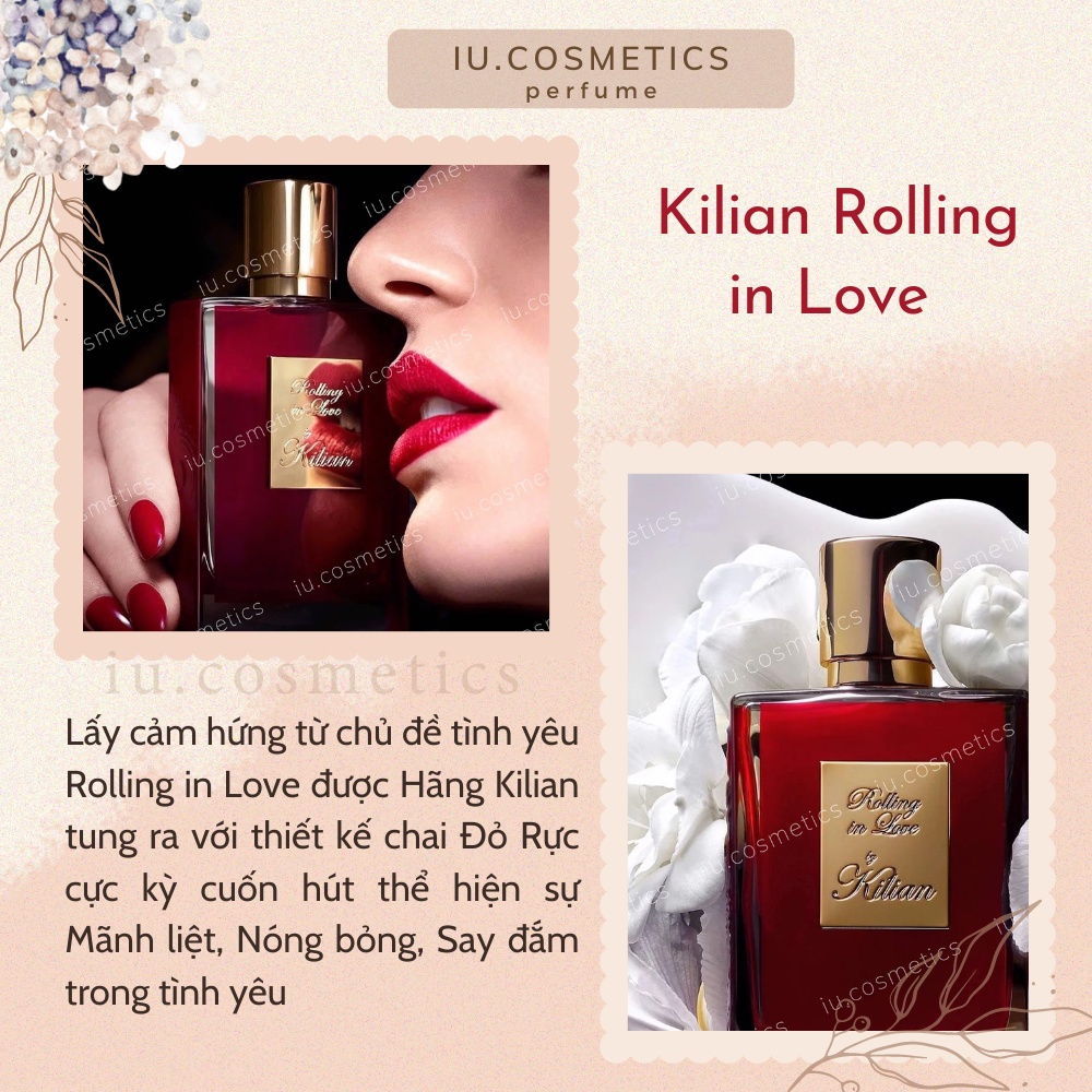 Nước Hoa Nữ Rolling In Love EDP 50ml - Dầu thơm nữ hương thơm ngọt ngào quyến rũ - iu.cosmetics