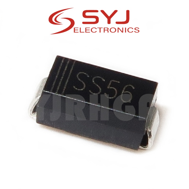 20 Chiếc SS56 DO-214AC SR560 SS56B 60V 5A SMA SMD Schottky diode Mới Ban Đầu Còn Hàng
