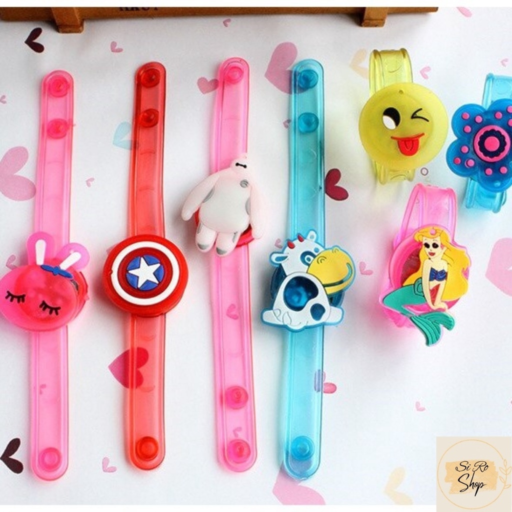 Đồng hồ phát sáng, vòng đeo tay đèn LED có nhiều hình thú dễ thương, quà tặng yêu thích cho bé