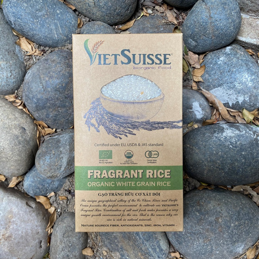 Gạo trắng hữu cơ Vietsuisse 1kg