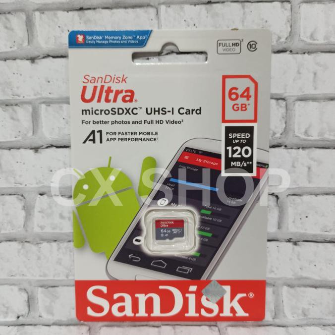 Micro Sd Wlp 976 Sandisk Ultra Microsd 64gb A1 100mb / S Microsdxc Uhs-I