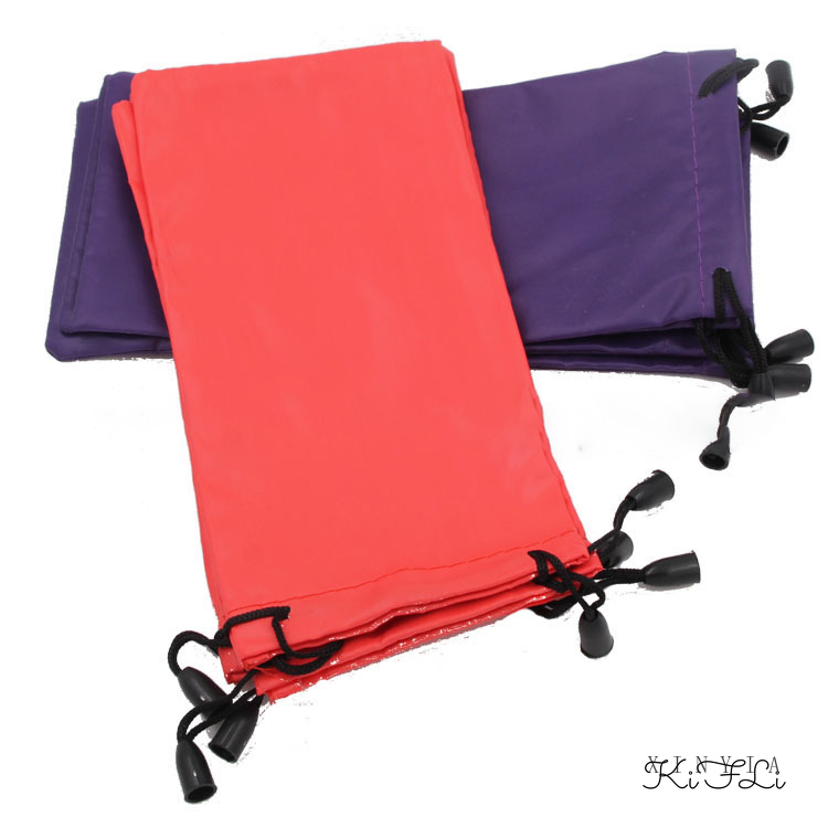 Túi vải mềm dây rút đựng kính mắt màu trơn