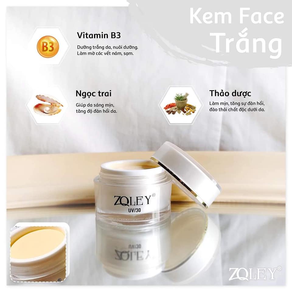 KEM ZOLEY TRANG 10G TRẮNG DA, SE KHÍCH LỖ CHÂN LÔNG