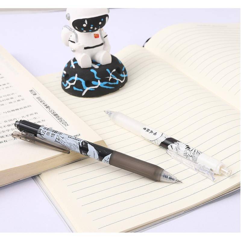 Set 6 bút bi mực đen hình anime Jujutsu Kaisen Gojo Satoru 0.5mm