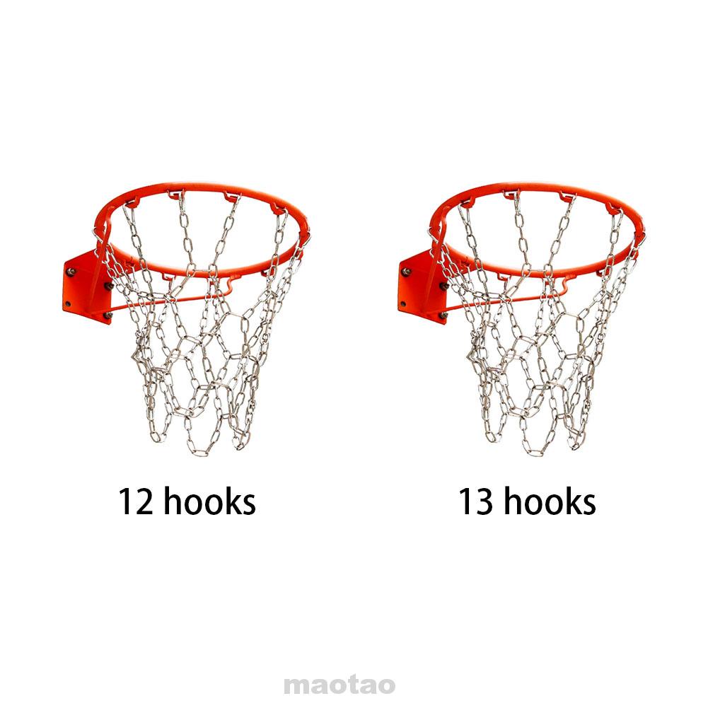 Practical Replacement Stainless Steel Rust Proof Thickened Easy Install Indoor Outdoor Basketball Net