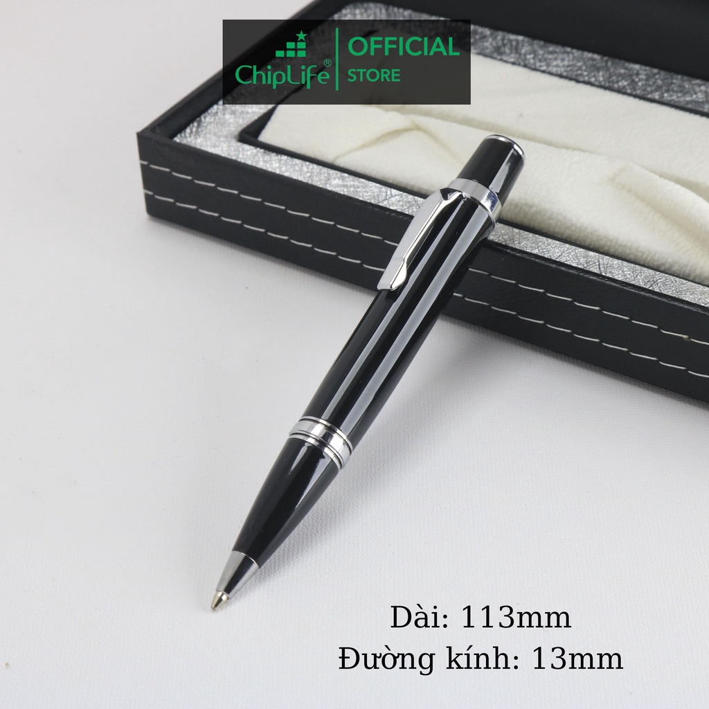 Bút ký doanh nhân kim loại xoay CHIPLIFE PX013 - ngòi 0,7mm mực xanh
