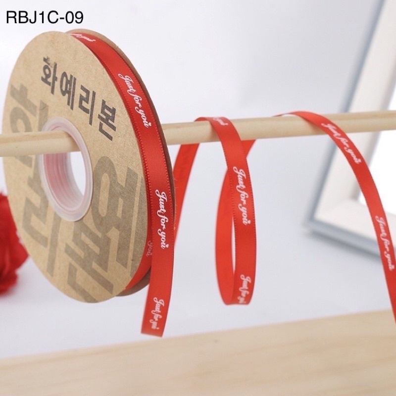 Cuộn duy băng lụa ib chữ rộng 1cm dài 50cm,100cm