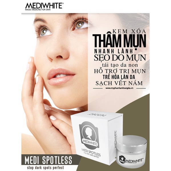 Kem làm mờ thâm mụn Medi White Medi Spotless 25g
