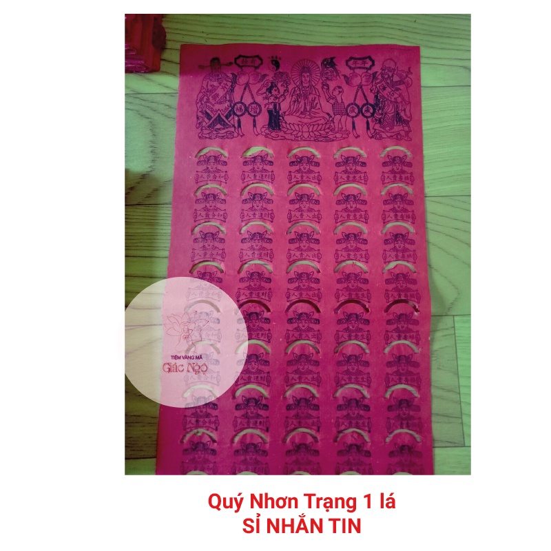 1 XẤP 50 TỜ Quý Nhơn Trạng thường  / Vàng Mã Giá Rẻ Sỉ Lẻ