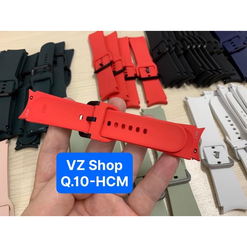 Chính hãng-Dây silicone zin bóc máy size 20mm cho đồng hồ Samsung Galaxy W5 Pro, W5, W4 Classic và W4