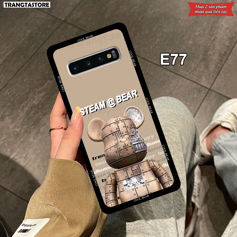 Ốp lưng Samsung S10 / S10 5G / S10 Plus / S10+ in hình gấu Bearbrick,Metal Style,Doremon siêu dễ thương chất lượng