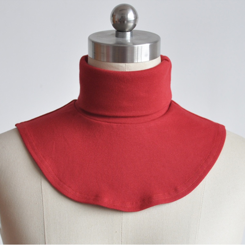 Cổ Áo Giả Bằng Cotton Màu Sắc Đơn Giản Có Thể Tháo Rời Cho Nam Nữ