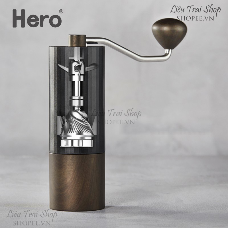 Cối xay cà phê cafe cầm tay mini cao cấp Hero s01 15g công nghệ CNC lõi thép 420 cối xay cafe du lịch
