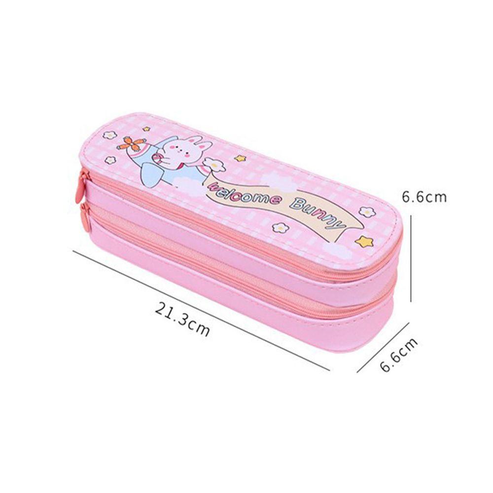 Túi Đựng Bút Chì / Ví Có Khóa Kéo Sức Chứa Lớn Phong Cách Cổ Điển Dễ Thương Tiện Dụng Mang Theo Du Lịch