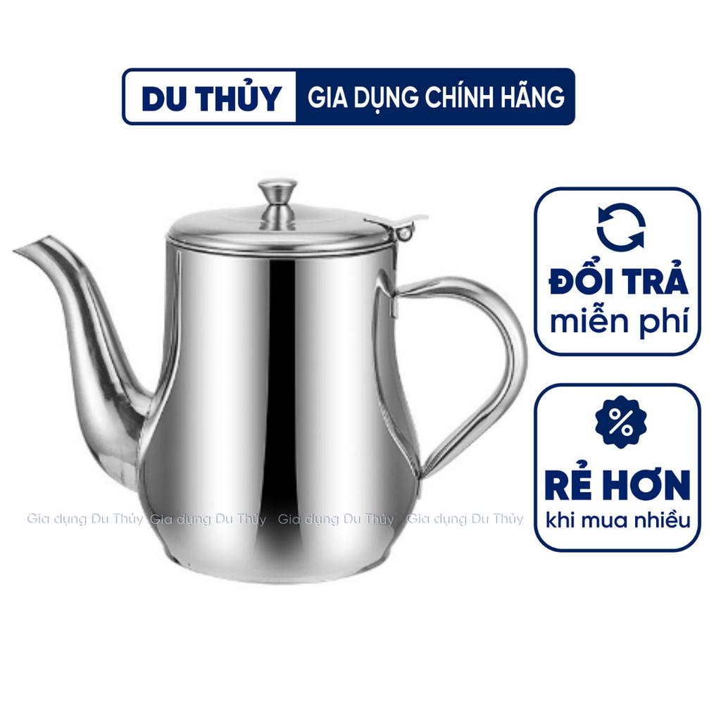 Bình đựng trà inox dung tích 500ml, 700 ml chất liệu an toàn khi dùng nóng lành, thiết kế đơn giản tiện dụng dễ vệ sinh