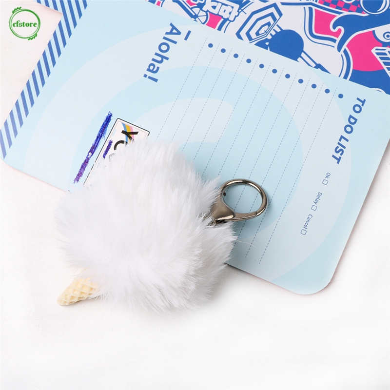 Móc khóa vải lông mềm mại dễ thương