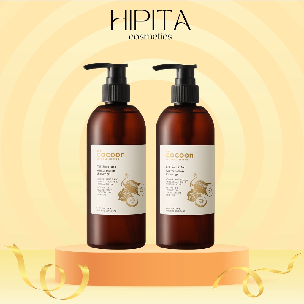 Gel tắm bí đao giảm mụn lưng và sáng da Cocoon 300ml
