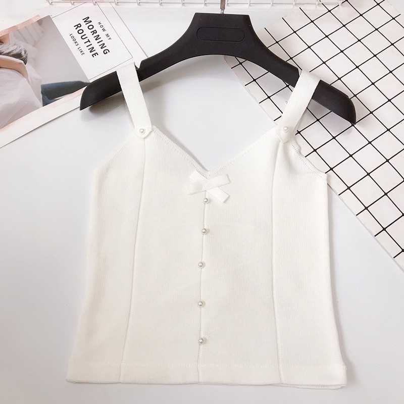 Áo tank top không tay cổ chữ V | BigBuy360 - bigbuy360.vn