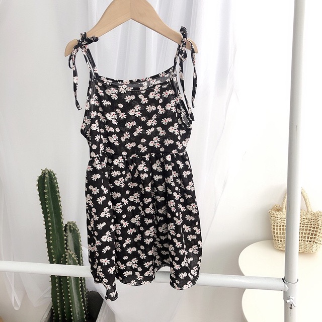 🌿 SIÊU MÁT-SIÊU XINH-GIÁ SIÊU RẺ 🌿 Váy 2 dây vải đũi cho bé