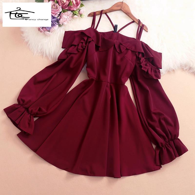 Đầm Tay Phồng Khoét Vai Phong Cách Hàn Quốc Mẫu Mới 2022 Thời Trang Dành Cho Nữ