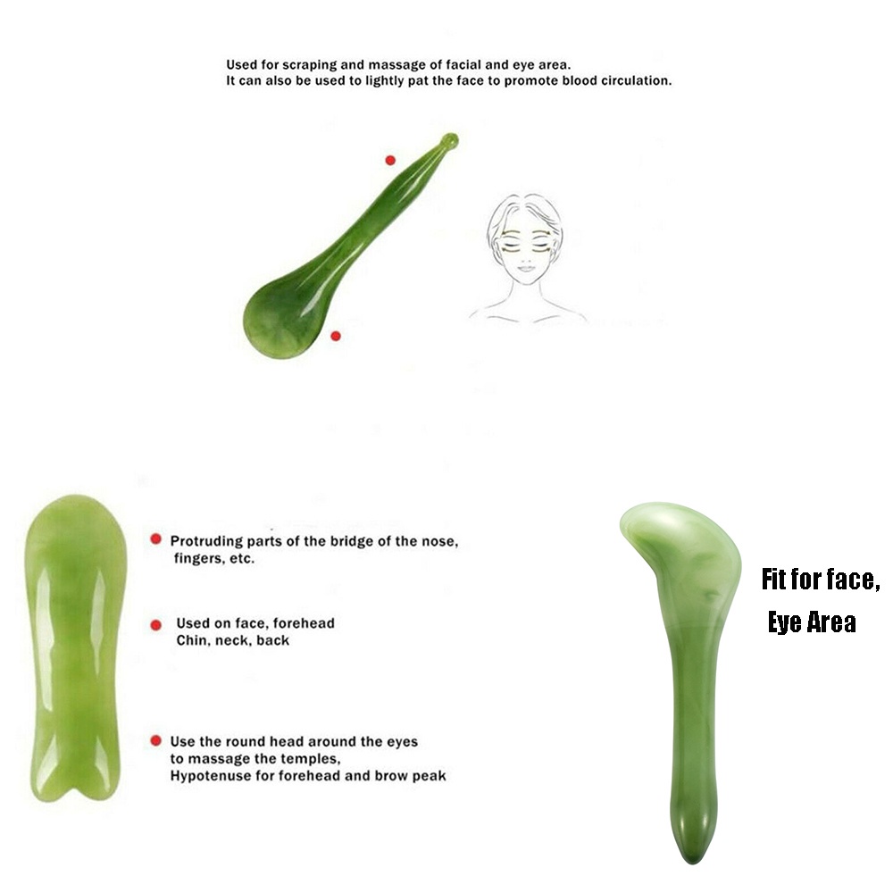 [Hàng mới về] Dụng cụ massage cơ thể phong cách guasha bằng nhựa resin tự nhiên chăm sóc sức khỏe