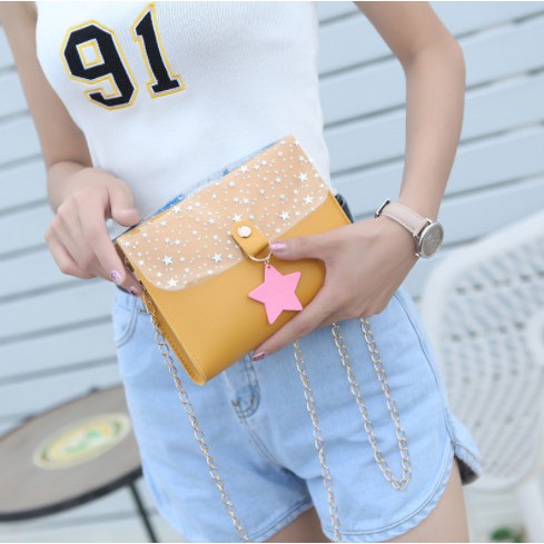 Túi xách đeo chéo ngôi sao hologram TXT6 Ulzzang cute dễ thương thời trang