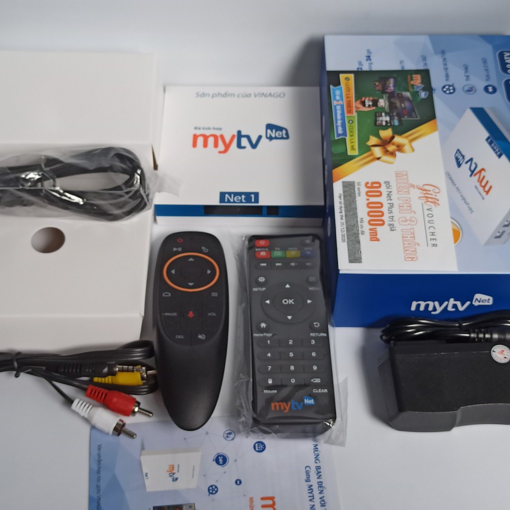 Android TV Box MyTv Net 4G-2020 mới nhất - Có điều khiển giọng nói - Sản phẩm Chính hãng