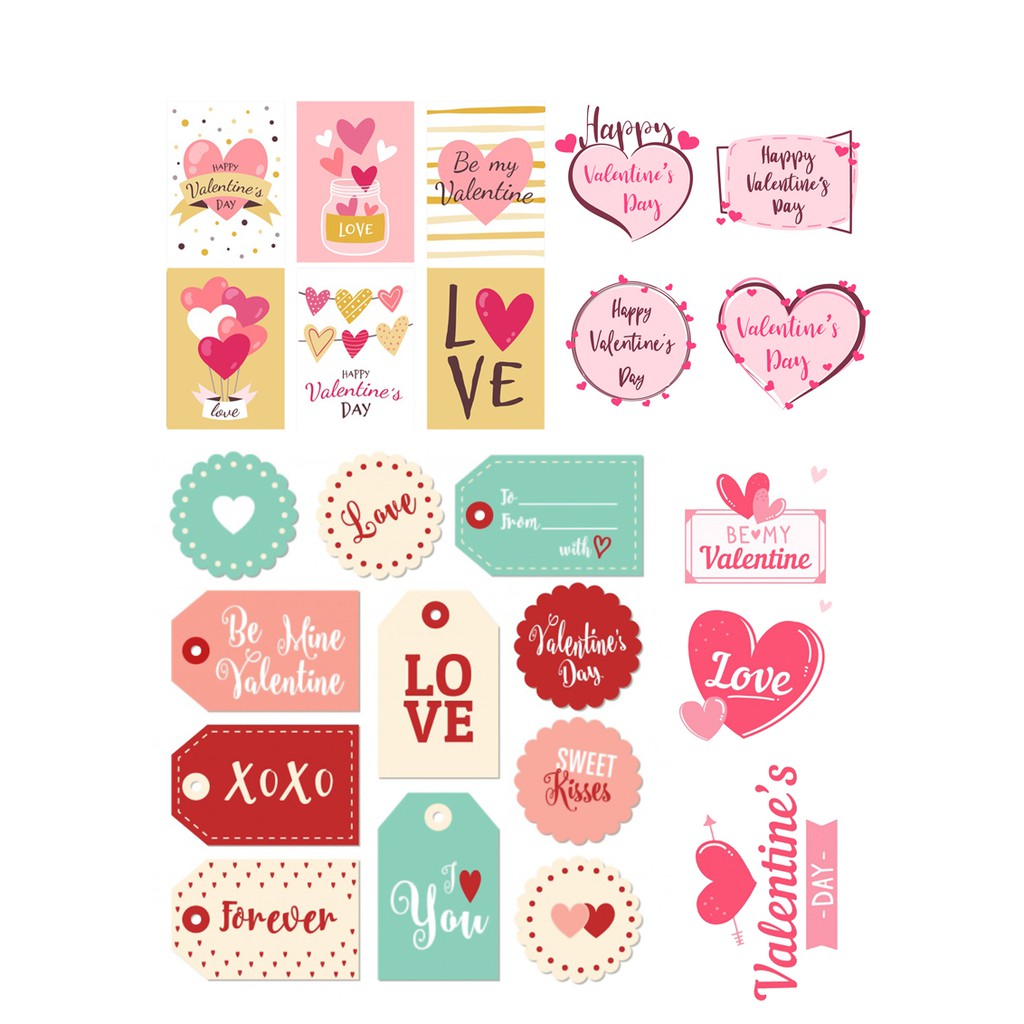 sticker chủ đề valentine / hình dán trang trí valentine