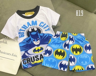 Bộ đùi bé trai thun lạnh in 3D 019