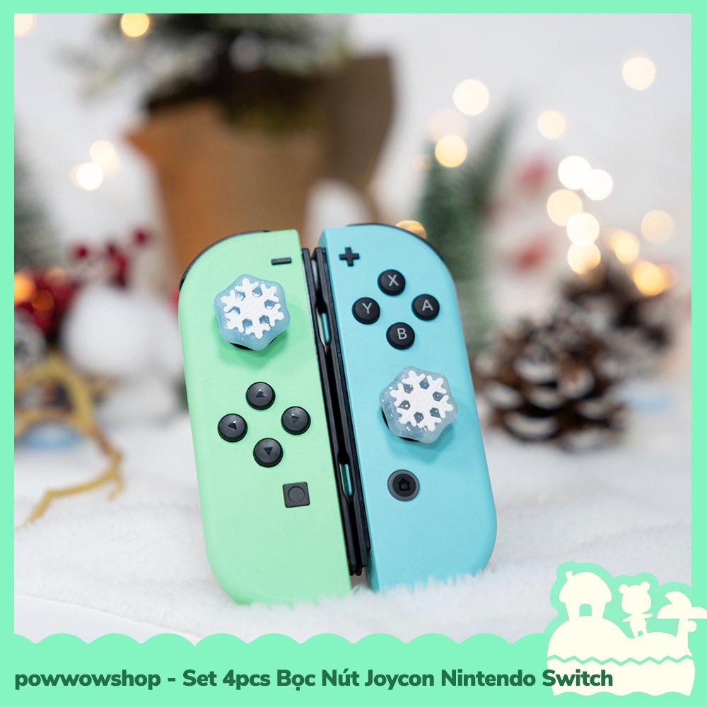 [Sẵn VN - Hỏa Tốc] GS Christmas 4Pcs Bọc Nút Cần Xoay Analog Joycon Cho Máy Game Cầm Tay Nintendo Switch / Switch Lite