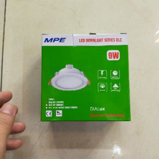 Âm trần MPE d90-9w,đèn led âm trần MPE chính hãng 9w