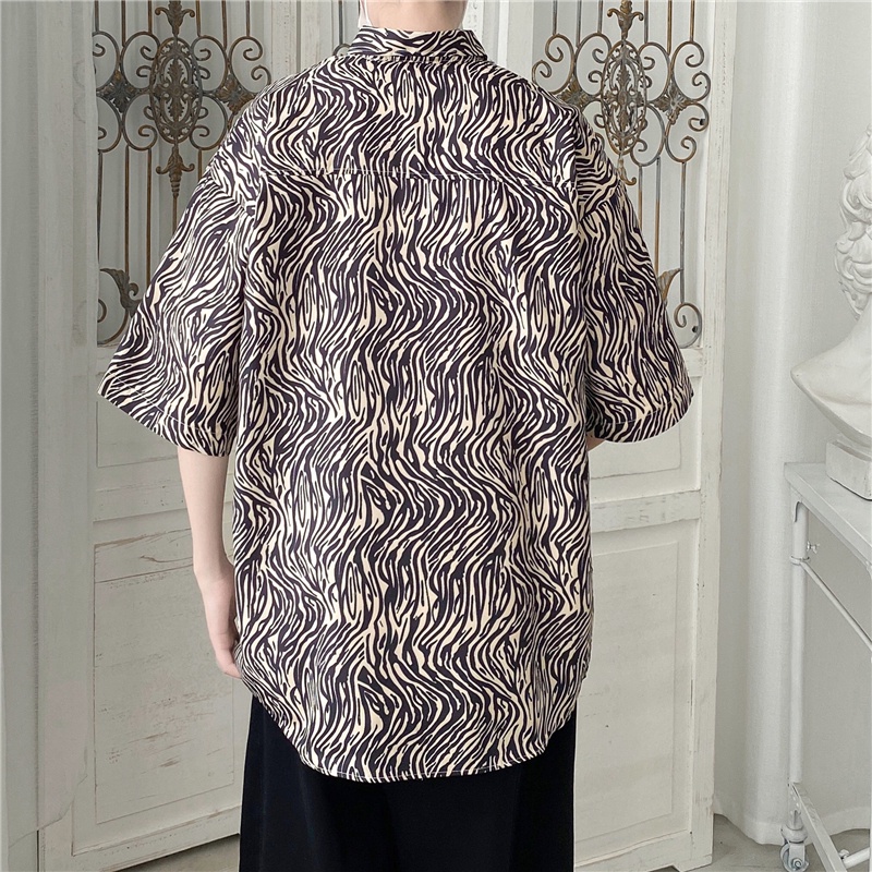 Áo Sơ Mi Nam In Họa Tiết Thời Trang Mùa Hè size M-3XL