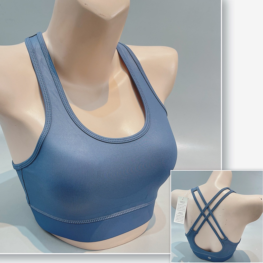 Áo Bra Tập Gym 90 Chéo Dây Màu Siêu Tây