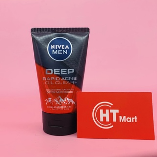 Sữa rửa mặt Nivea Men Thái Lan sạch nhờn Deep Rapid Acne 100g