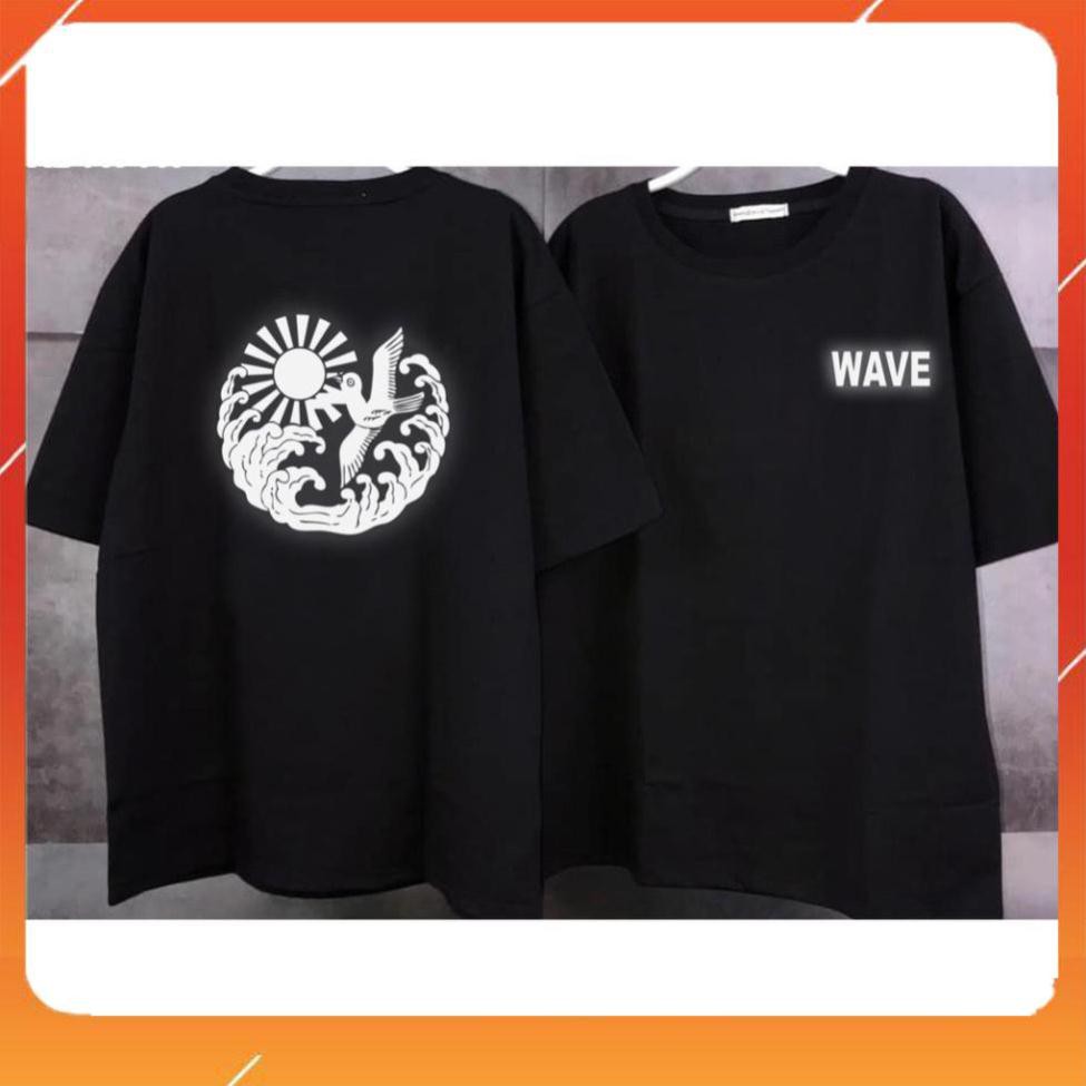 Áo thun phản quang unisex Wave , áo thun phản quang tay lỡ - SP247664