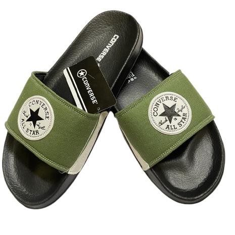 Dép Sandal Converse 1105 Bằng Cao Su Màu Đen / Xanh Lá Thời Trang Cho Nam Nữ