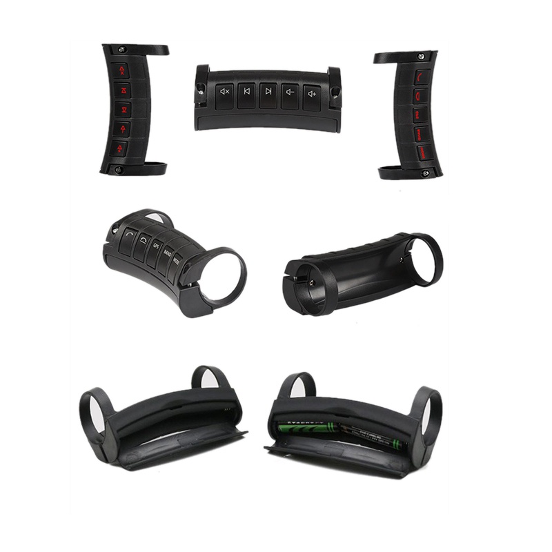 Bộ Điều Khiển Vô Lăng Không Dây Đa Chức Năng Thông Dụng Nút Điều Hướng DVD Bluetooth Có Đèn LED