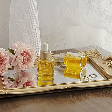 Khay gương phong cách Retro đạo cụ chụp hình trang sức, mỹ phẩm decor trang trí phòng ngủ sang trọng - AM Decor