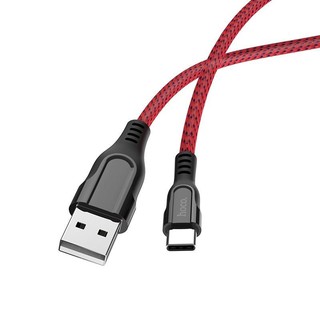 Cáp và truyền dữ liệu cổng Type-C Hoco U54 2.4A dài 1.2A (hỗ trợ QC3.0 và có đèn báo sạc)