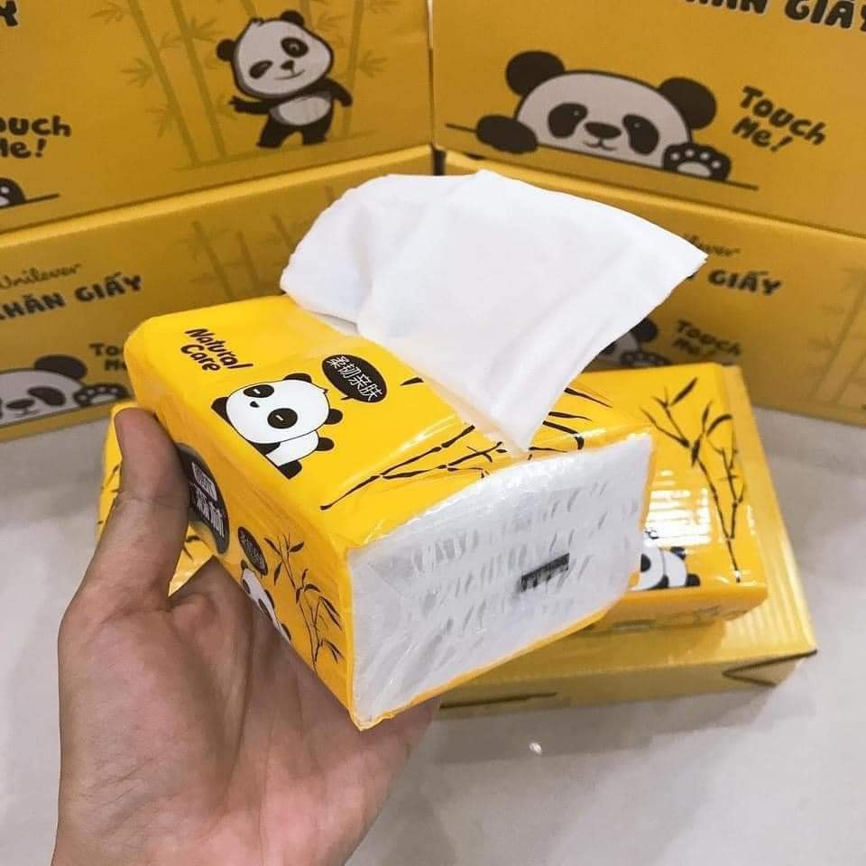 Hộp 3 gói khăn giấy gấu trúc cao cấp qùa tặng từ Unilever