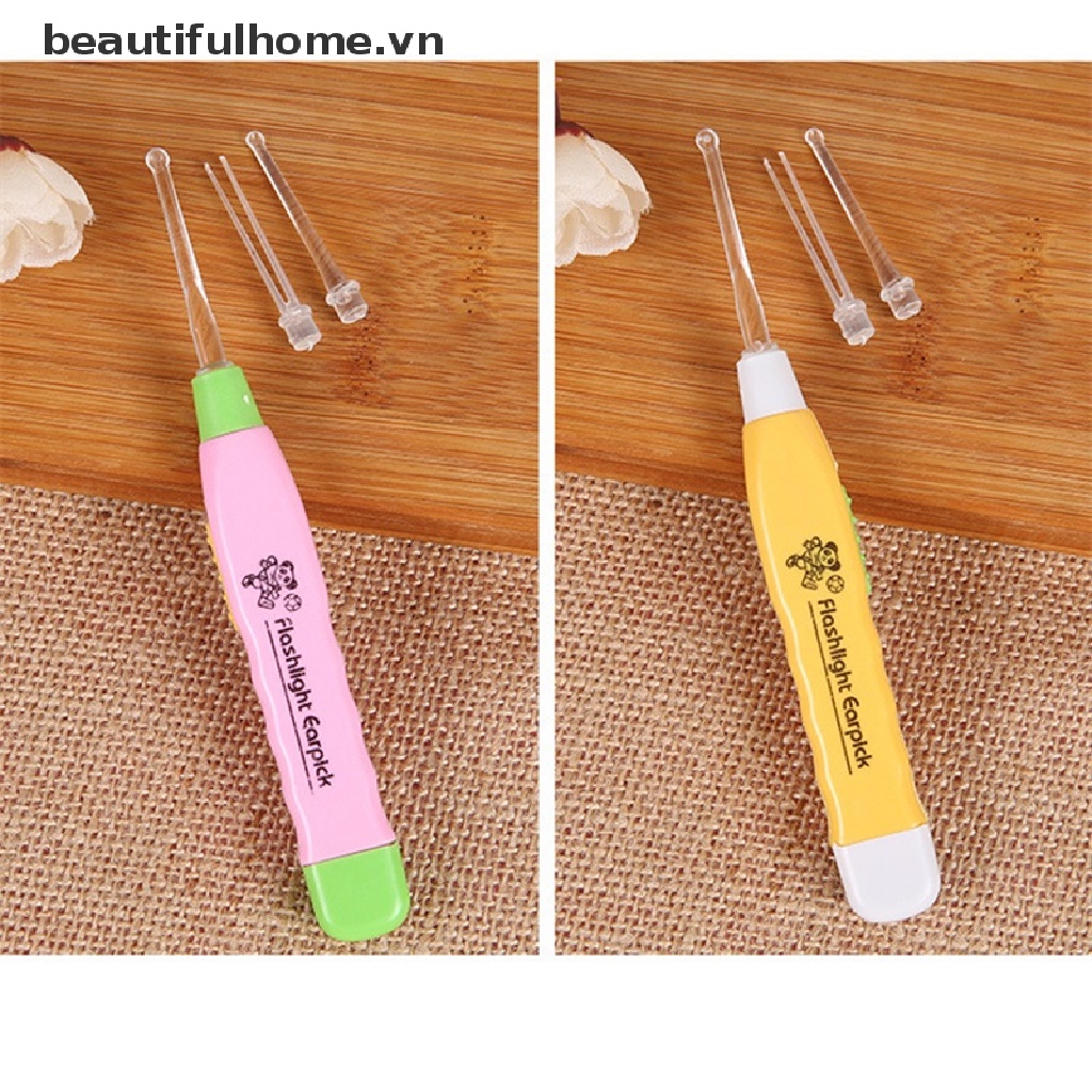 (Hàng Mới) Dụng Cụ Lấy Ráy Tai Có Đèn LED Tiện Lợi