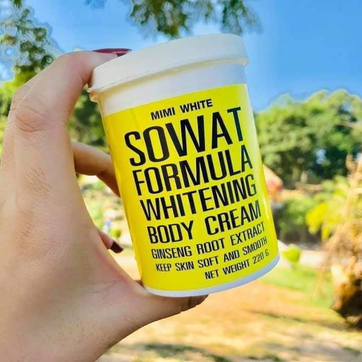 KEM DƯỠNG TRẮNG DA BODY MIMI WHITE SOWAT FORMULA WHITENING BODY CREAM 220G CHÍNH HÃNG - 9057