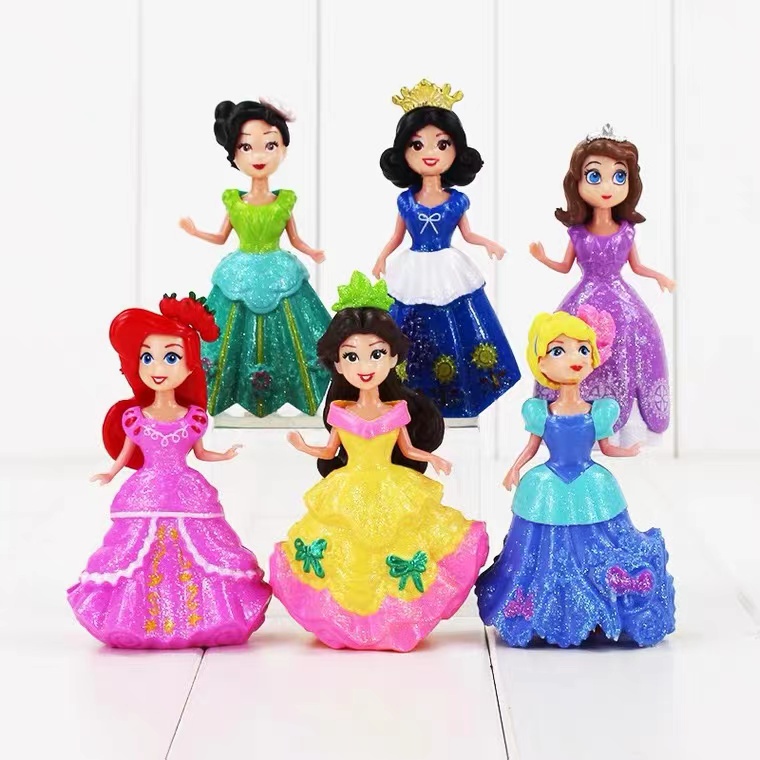 Mô Hình Búp Bê Công Chúa Barbie Kích Thước 8cm