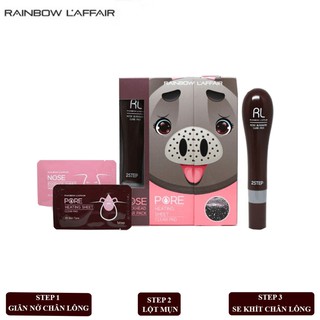 Bộ Lột Mụn Dành Cho Mũi Rainbow L'affair Blackhead Clear Nose Pack 60g + 30 ml