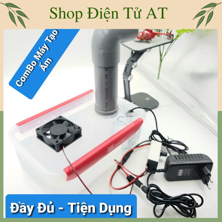 Bộ combo chế phun sương, tạo ẩm, làm đẹp hòn non bộ, buồng khử khuẩn.