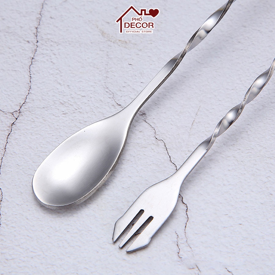 Que Khuấy Phố Decor Pha Chế Rượu, Cocktail, Cà Phê, Sinh Tố, An Toàn Chất Liệu Inox