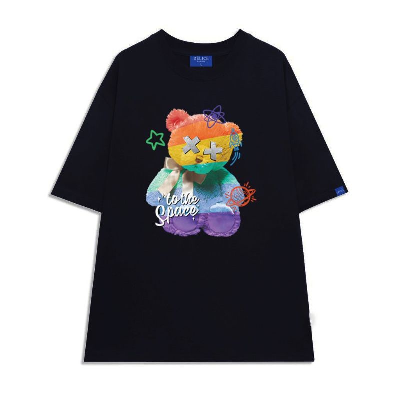 Áo thun  CottonFull size tay ngắn Oversize gấu X X