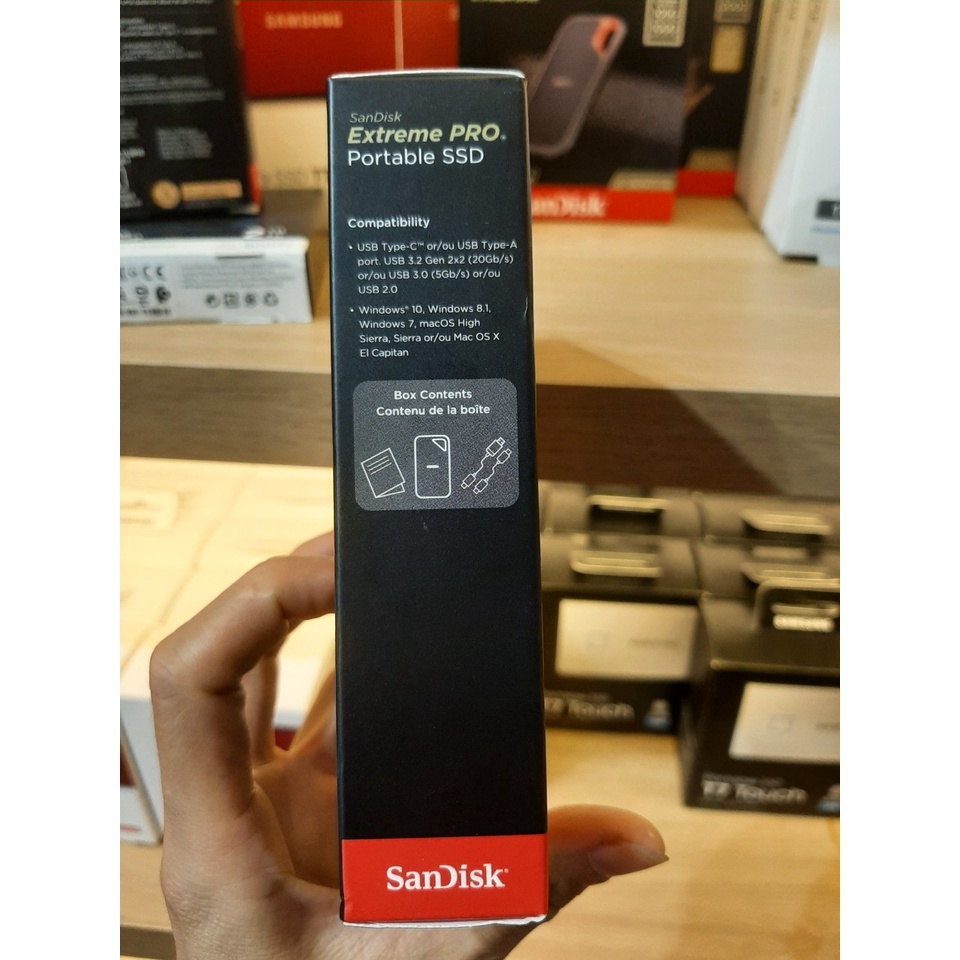 Ổ cứng di động External SSD Sandisk Extreme Pro V2 E81 2TB USB 3.2 Gen2 x2 - Bảo hành 3 năm